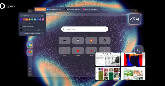 Το Opera One R3 κυκλοφορεί με χρωματικά κωδικοποιημένα Tab Islands, περισσότερα