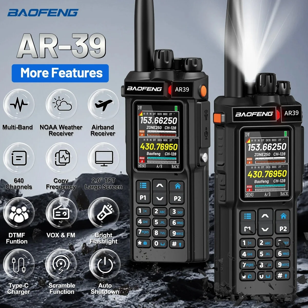 Baofeng AR-39: Ο «Στρατηγός» των Walkie Talkie που σας αποκαλύπτει τα πάντα σε έγχρωμη διάσταση! Δείτε γιατί όλοι μιλούν γι' αυτόν!