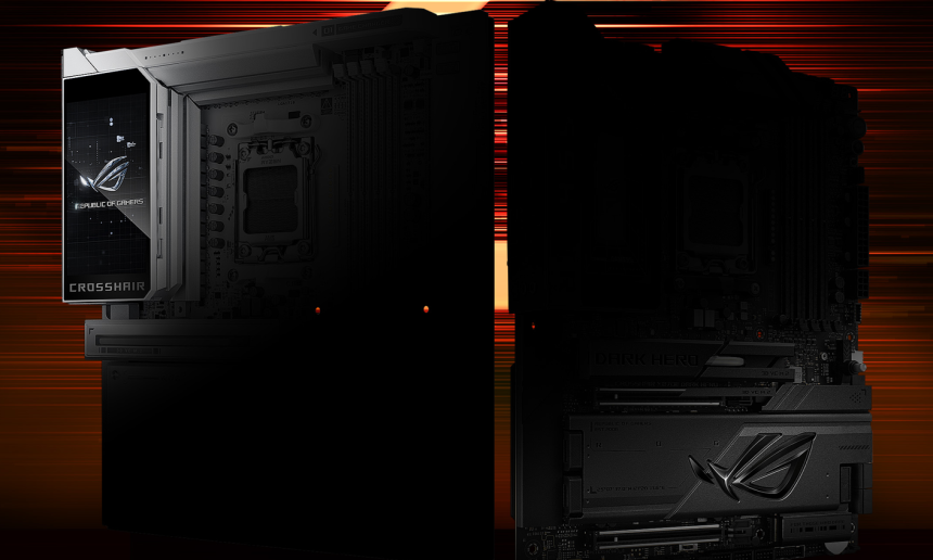 Μητρικές πλακέτες ASUS Preps Flagship ROG Crosshair X870E Glacial & Crosshair X870E DARK NEO για επεξεργαστές AMD Ryzen, ψύκτρες θαλάμου ατμού M.2