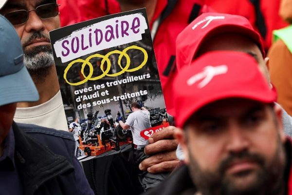 Διαδήλωση για την υποστήριξη των εργαζομένων της Audi