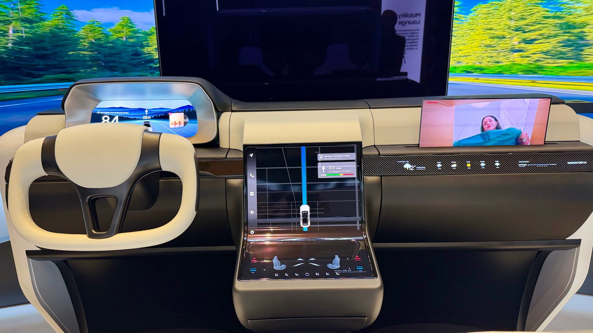 Samsung Display εσωτερικό αυτοκινήτου με οθόνες OLED