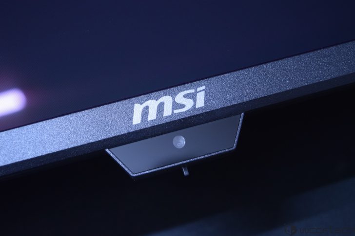 MSI MPG 341CQR X36 QD-OLED Gaming Monitor Review: Ultra-Wide Perfection With 360Hz MSI monitor with logo on its frame.