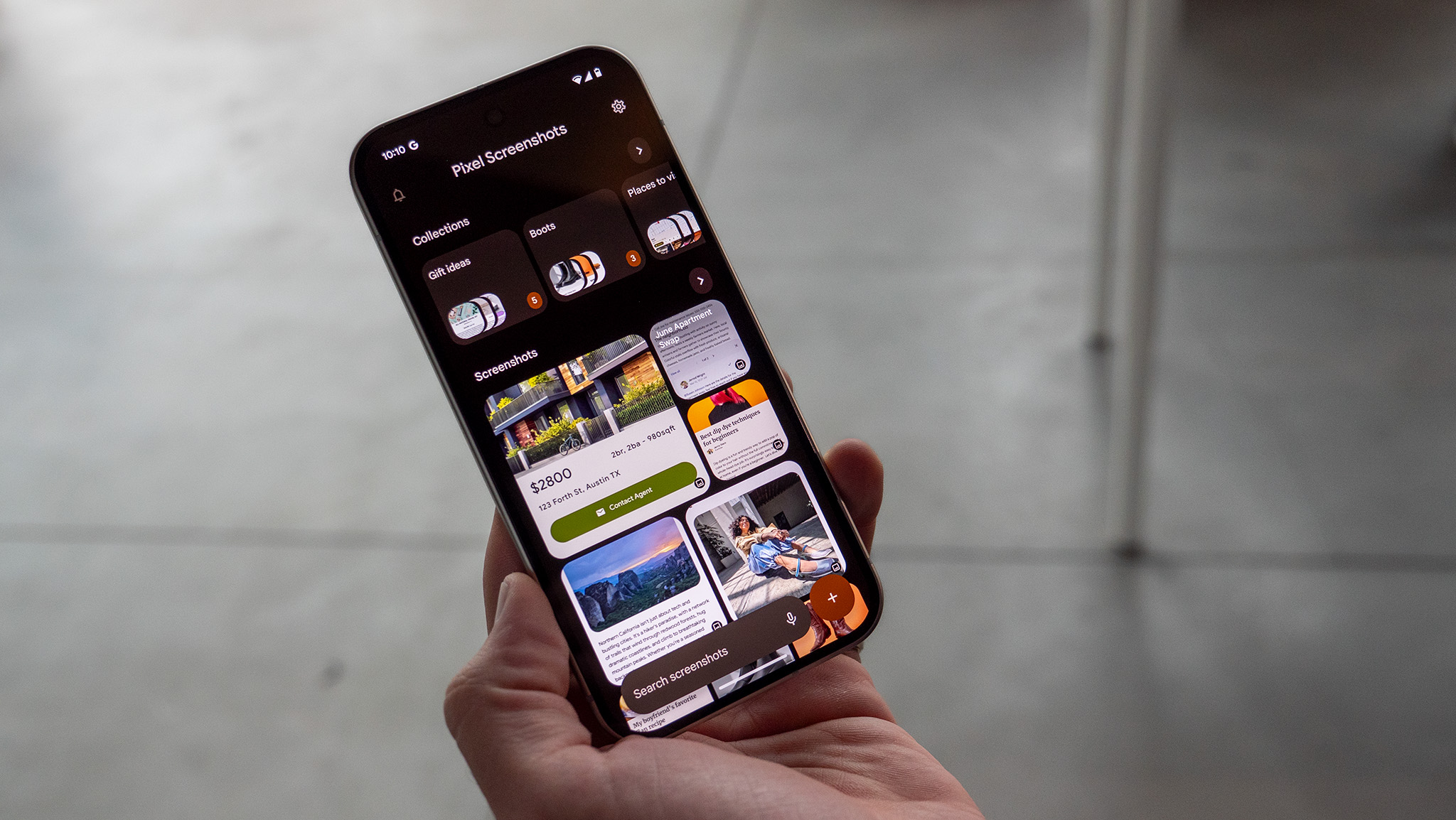 Χρήση της εφαρμογής Στιγμιότυπα οθόνης Pixel σε Google Pixel 9 Pro XL