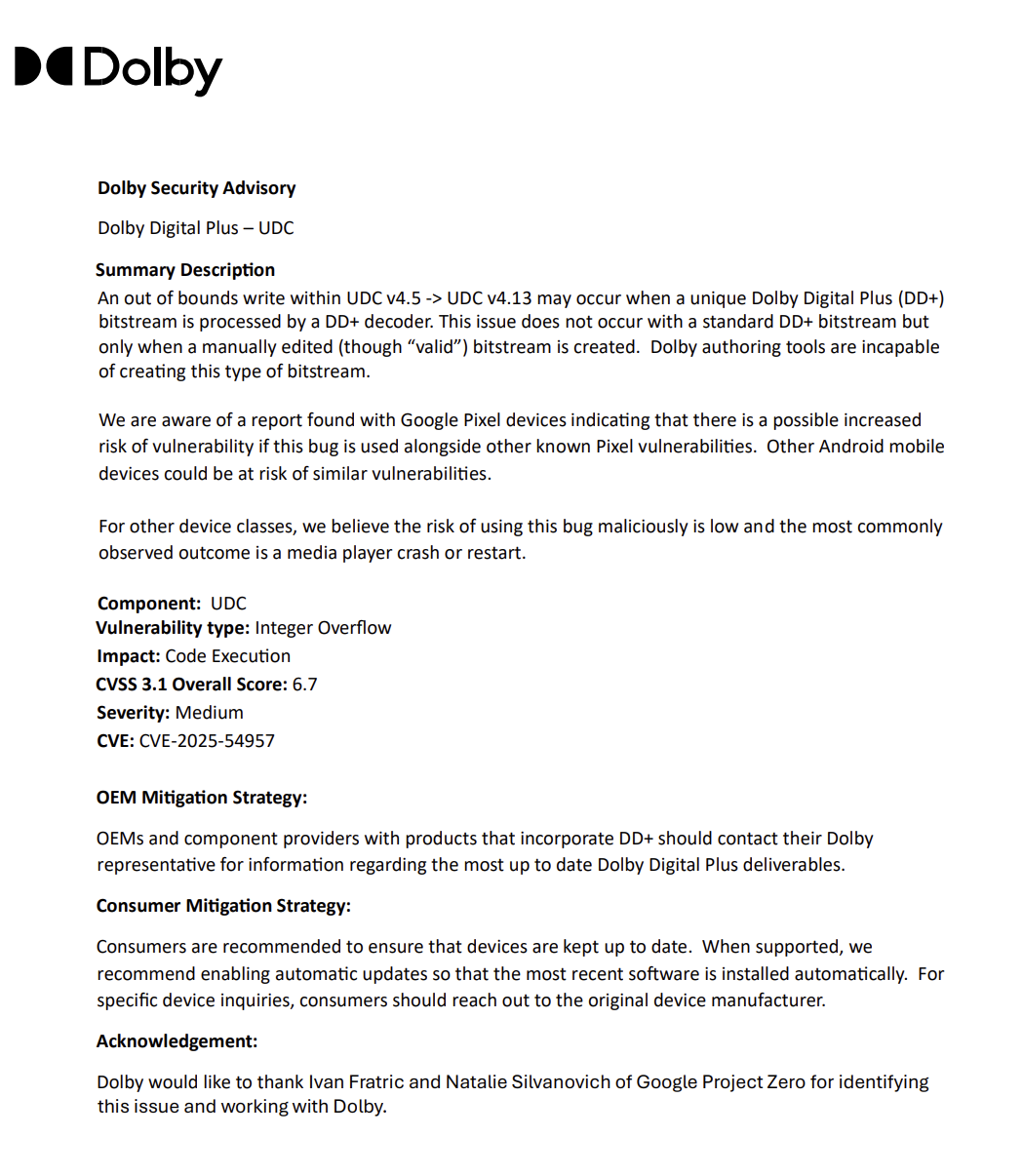 Ασφάλεια Dolby