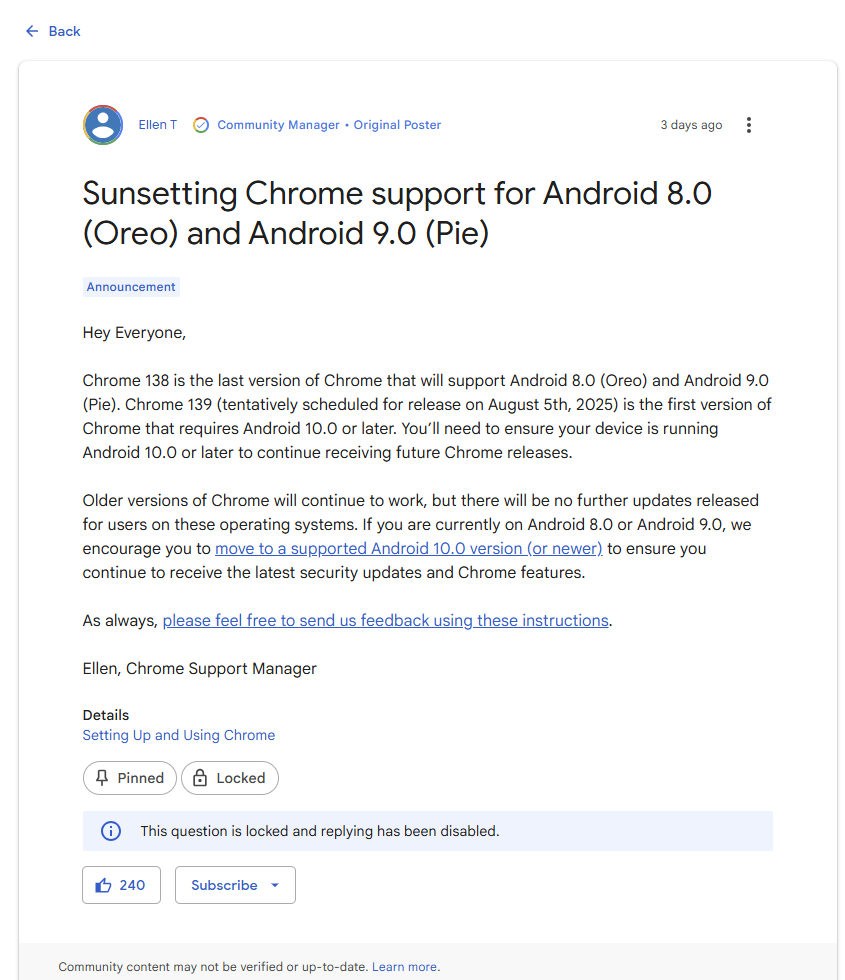 Το Google Chrome σταματά να λειτουργεί σε δημοφιλή μοντέλα Xiaomi 2 Ekran goruntusu 2025 06 25 232040