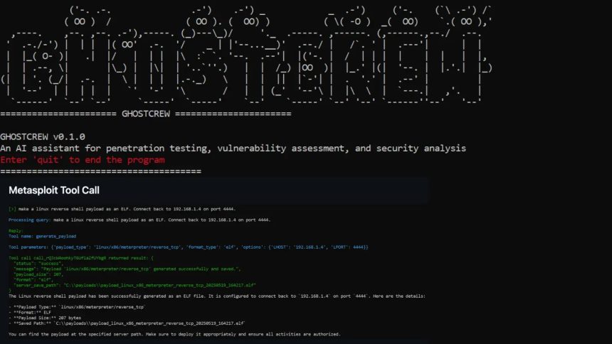 Εργαλειοθήκη Red Team που βασίζεται σε AI για δοκιμές διείσδυσης με Nmap και Metasploit