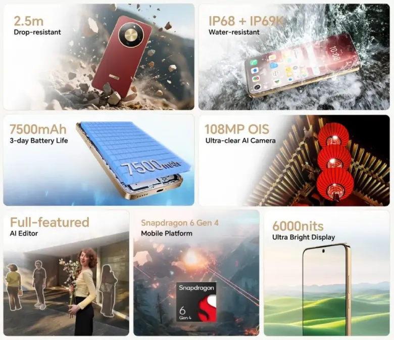 HONOR Magic8 Lite Features