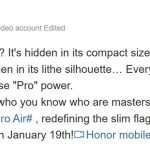 Ανακοινώθηκε το Honor Magic 8 Pro Air, το οποίο θα κυκλοφορήσει στις 19 Ιανουαρίου