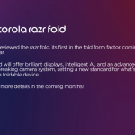 Motorola Razr Fold: Το νέο book-style foldable αποκτά όνομα