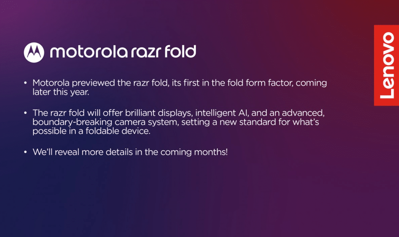 Motorola Razr Fold: Το νέο book-style foldable αποκτά όνομα
