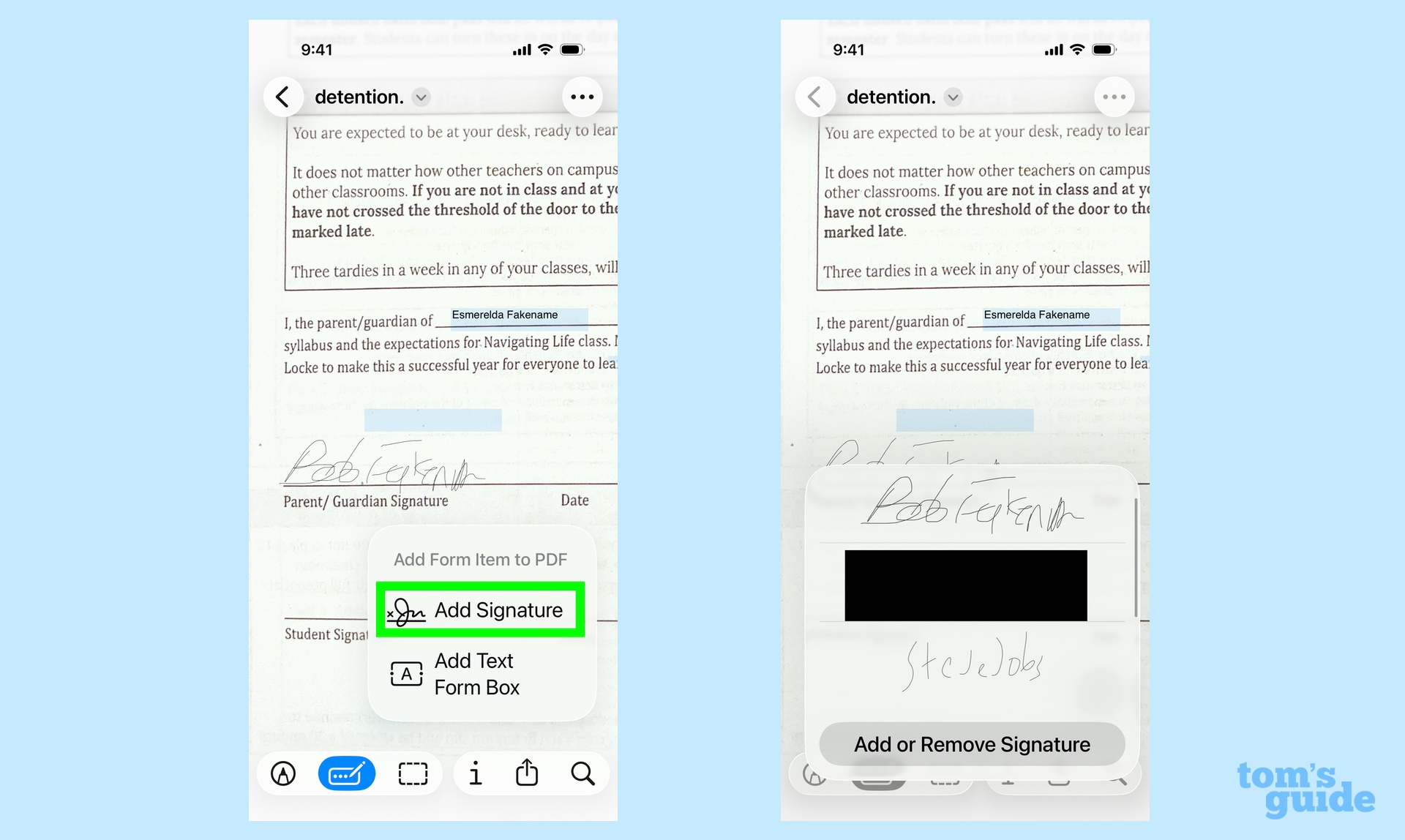 Προσθήκη πολλαπλών υπογραφών σε ένα PDF σε προεπισκόπηση