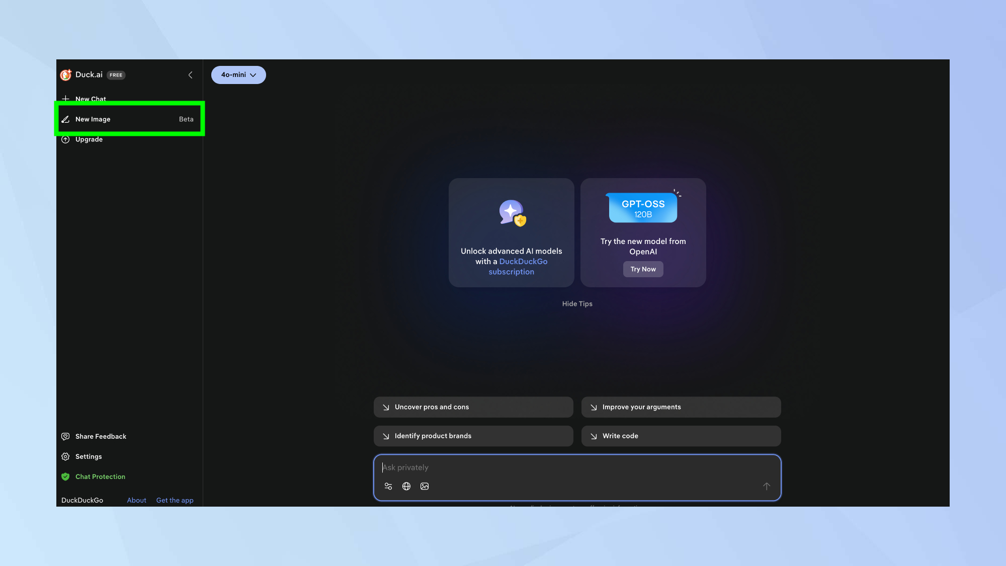 Η νέα εικόνα DuckDuckGo επισημάνθηκε