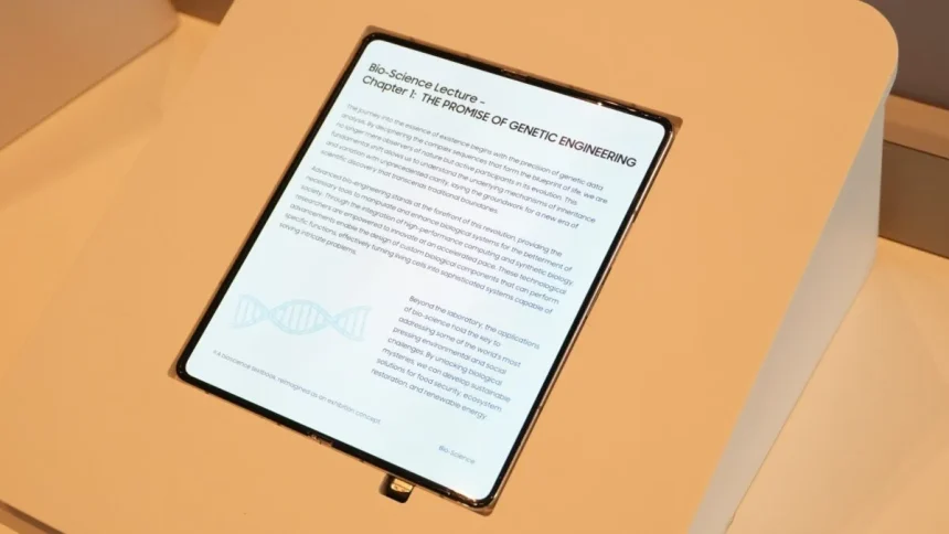 Η Samsung παρουσιάζει το αναδιπλούμενο πάνελ OLED χωρίς τσάκιση του Galaxy Z Fold 8