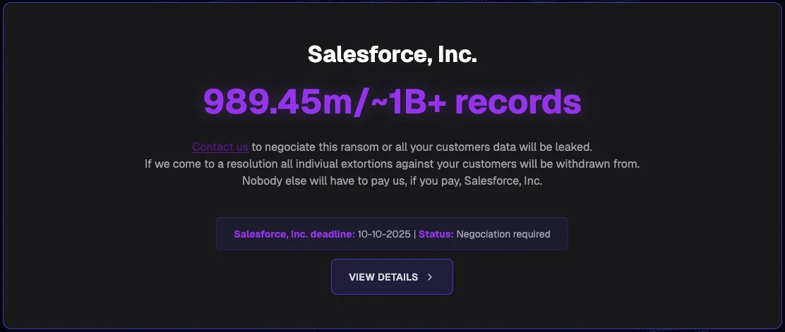 The biggest cybersecurity and cyberattack stories of 2025 ShinyHunters Salesforce leaks site
