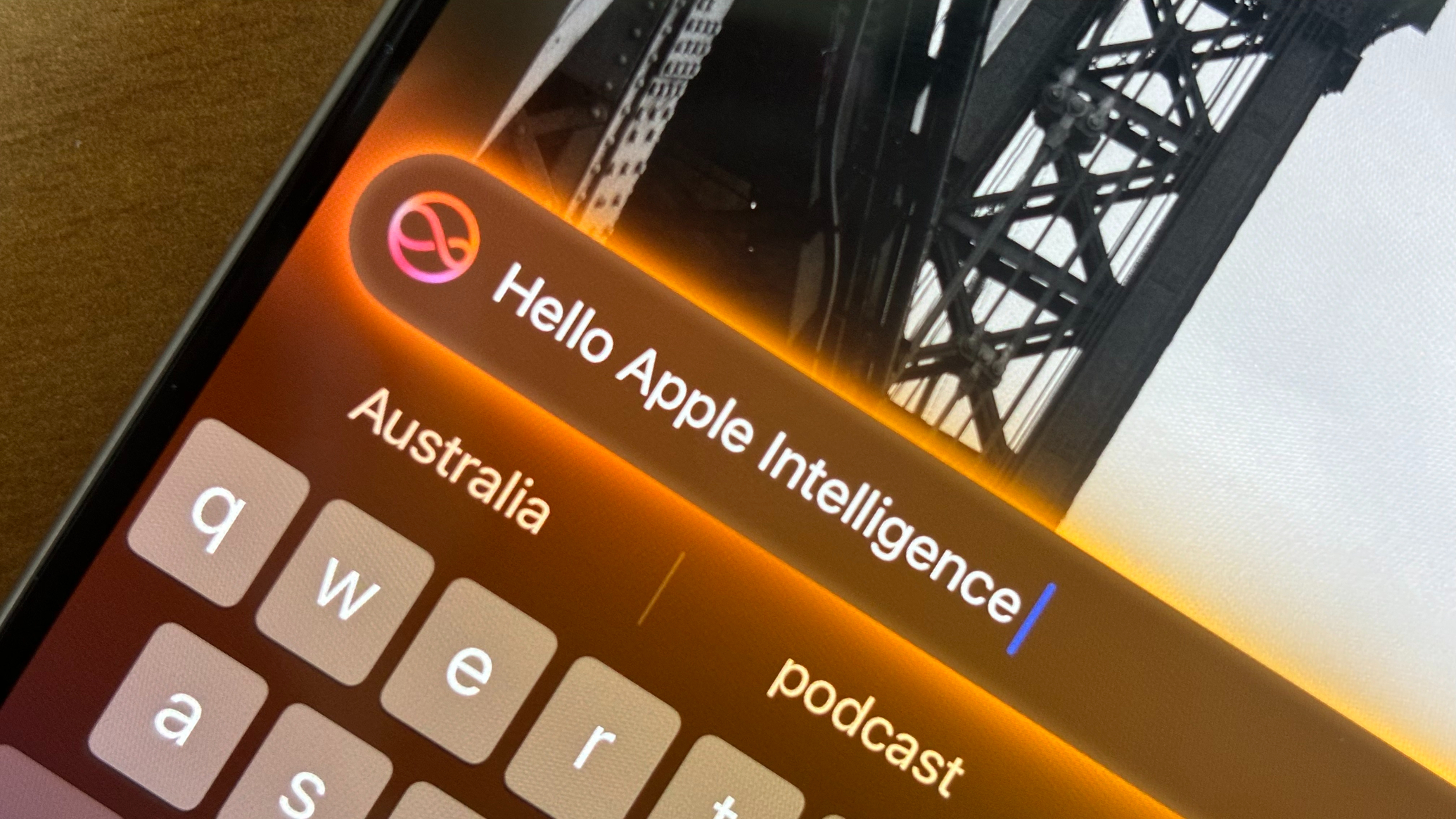 Προτροπή Apple Intelligence στο iPhone