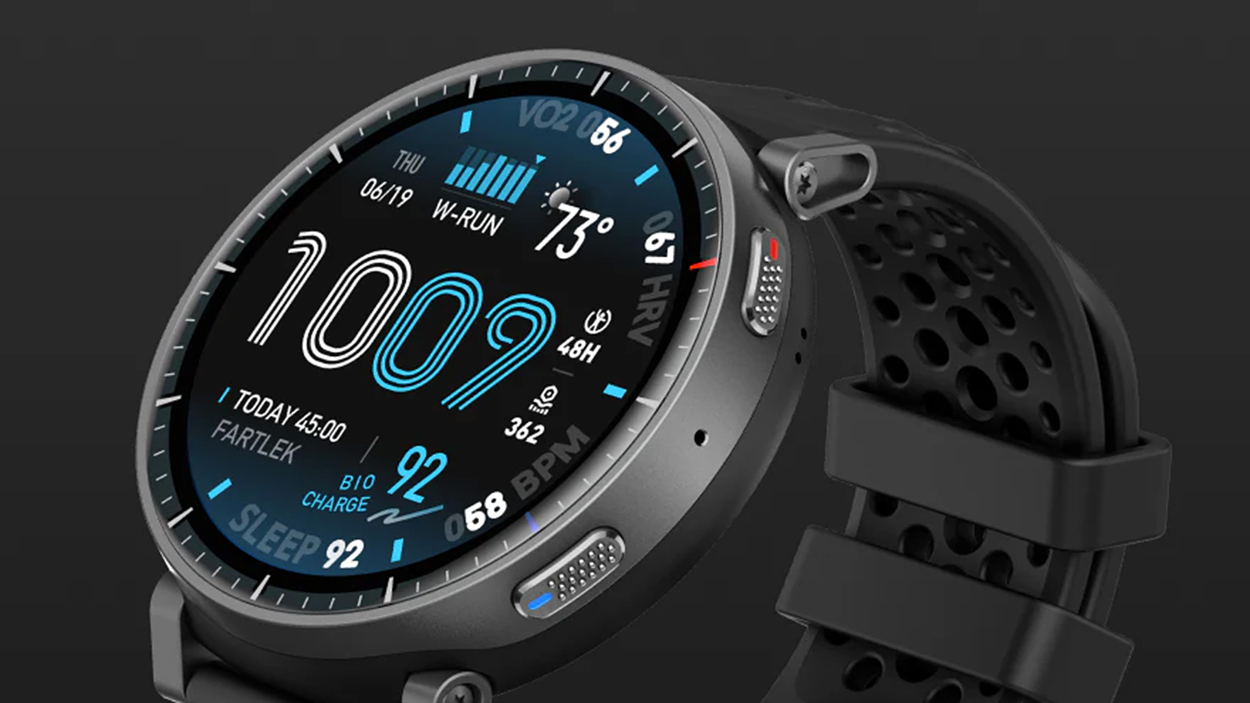 Κοντινό πλάνο οθόνης Amazfit Active Max