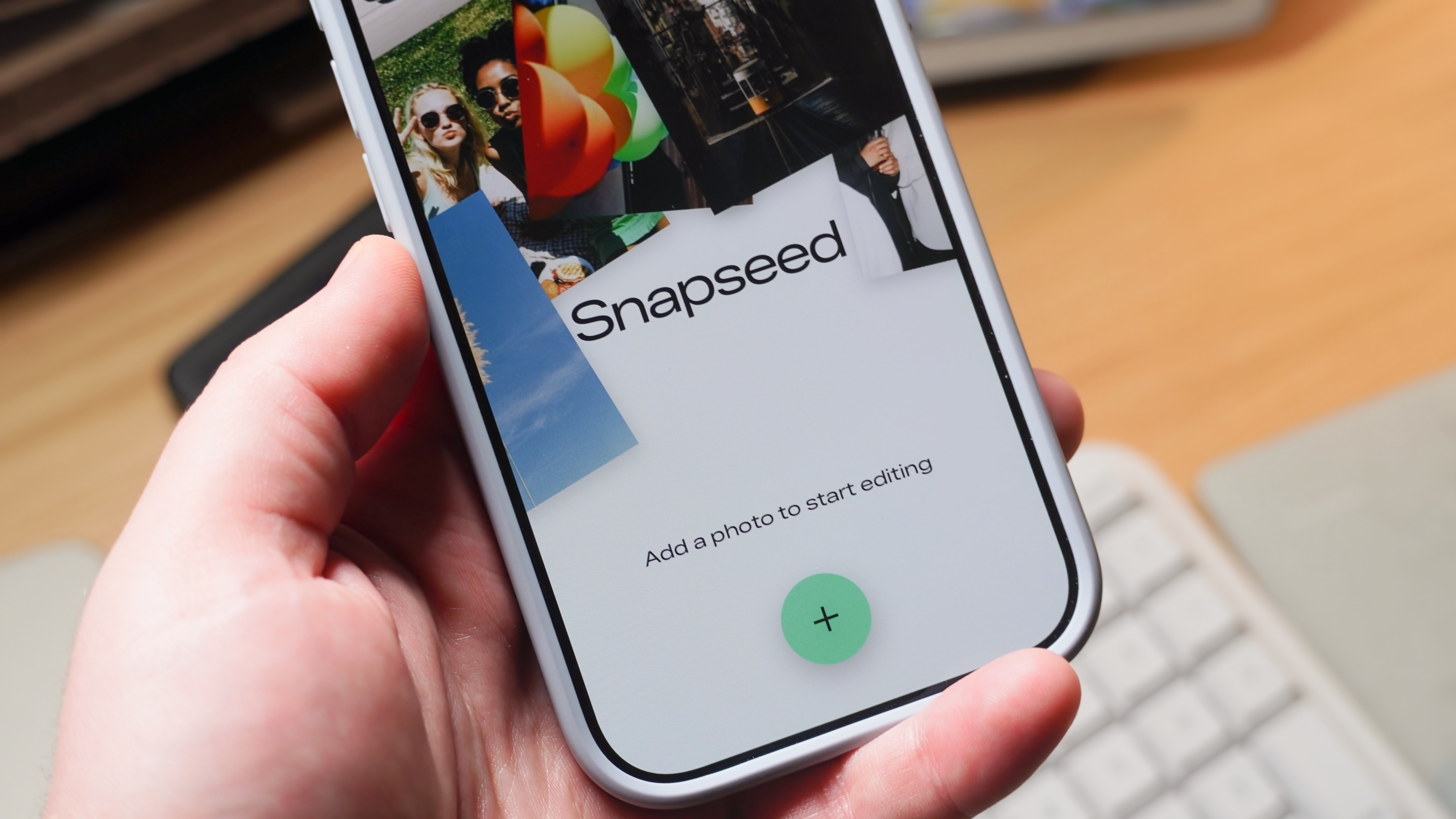 Η εφαρμογή Snapseed για iOS σε iPhone Air.