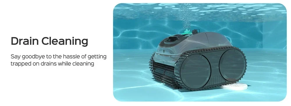 WYBOT C1 cleaning the pool