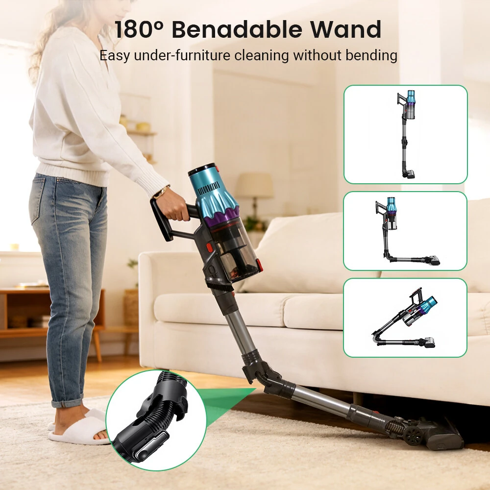 BlitzHome BH-AW10: Η σκούπα που διπλώνει τη μέση της, για να σώζει τη δική σας από το βάρος της καθαριότητας!