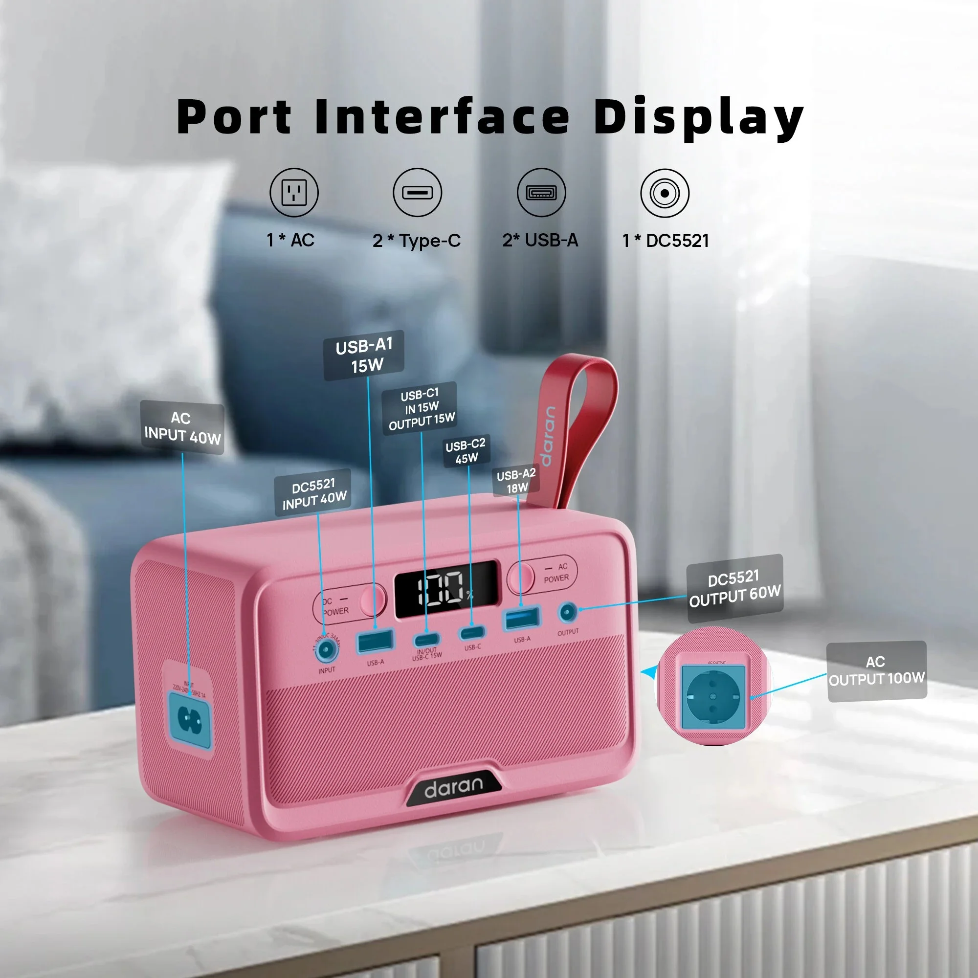 Δώσε ζωή στις εξόδους σου με το DaranEner R100: Ρεύμα παντού, ακόμα και σε μπλακάουτ! Δώσε ζωή στις εξόδους σου με το DaranEner R100: Ρεύμα παντού, ακόμα και σε μπλακάουτ!