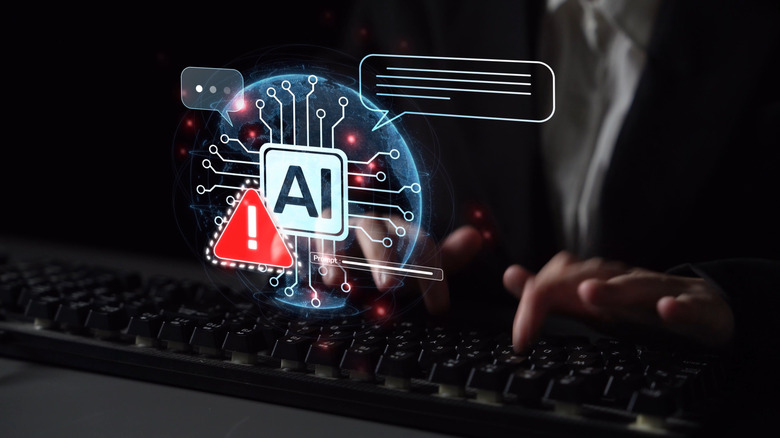 Διεπαφή AI που εμφανίζει άμεση προειδοποίηση σφάλματος και ειδοποίηση συστήματος