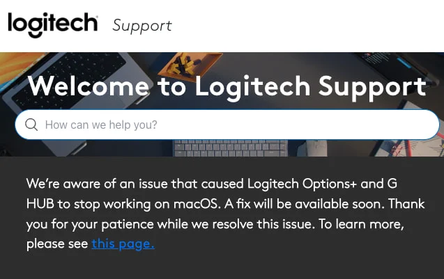 Οι εφαρμογές Logitech Options+, G HUB macOS διακόπτονται μετά τη λήξη του πιστοποιητικού Logitech
