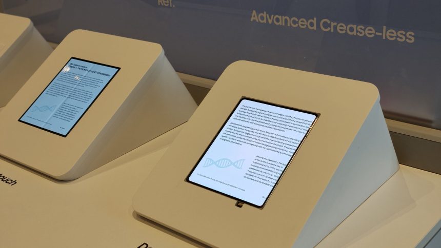 CES 2026: Η Samsung επιδεικνύει τεχνολογία αναδιπλούμενης οθόνης που μπορεί απλώς να δώσει στο Galaxy Z Fold 8 ένα τεράστιο πλεονέκτημα