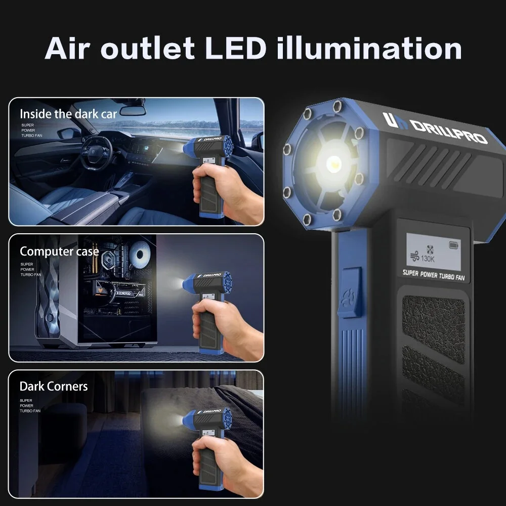 DRILLPRO P30 Turbo Fan σε δράση