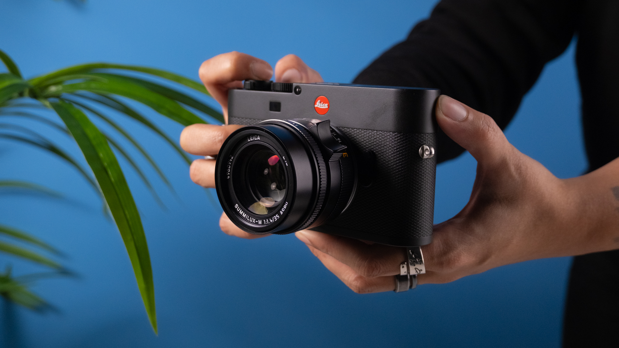 A Leica M EV1 rangefinder-style camera
