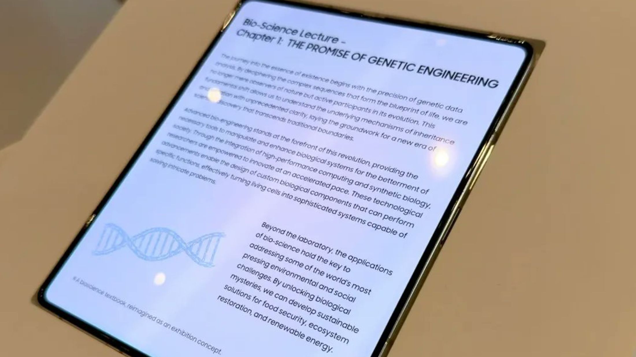 Η νέα αναδιπλούμενη οθόνη της Samsung Display χωρίς ορατή πτυχή