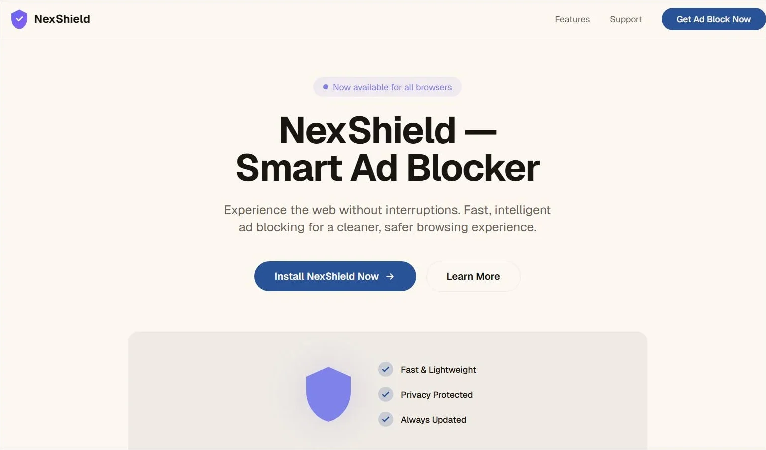 Ο ιστότοπος NexShield