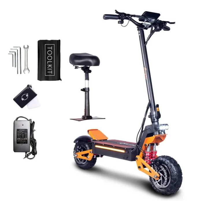 ⚡️ ΑΠΟΚΛΕΙΣΤΙΚΟ! TOURSOR X5-60: Το Ηλεκτρικό Ποδήλατο 6000W με Σέλα & Τροχούς 11” που ΘΑ ΣΟΥ ΑΛΛΑΞΕΙ την Εμπειρία στις Διαδρομές! 🛴💨