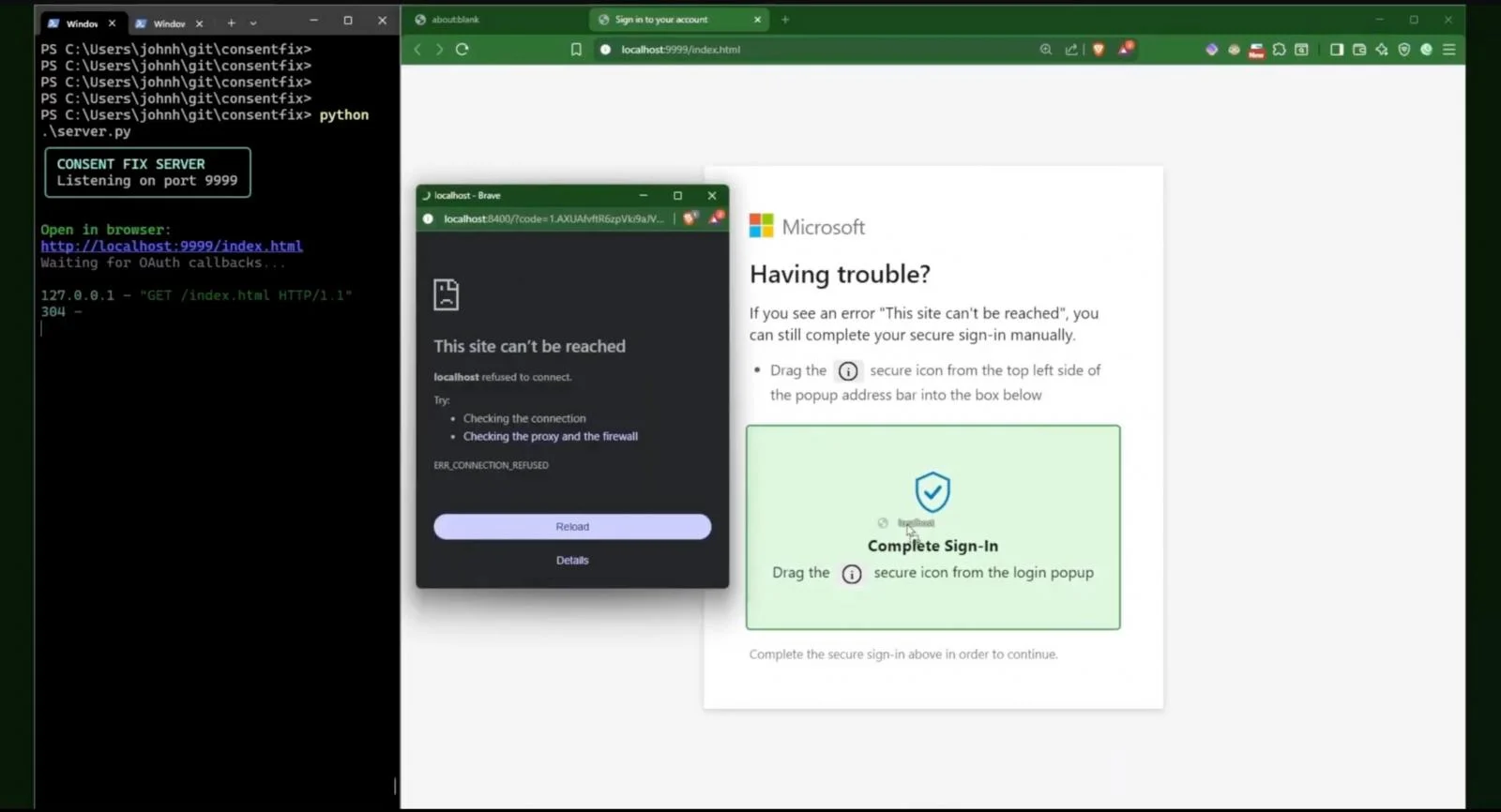 Ο John Hammond παρουσίασε μια κομψή νέα εφαρμογή ConsentFix.