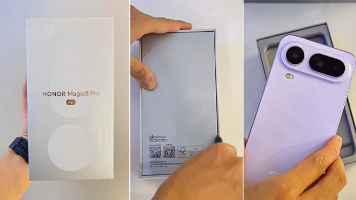 Το Honor Magic 8 Pro Air unboxing έρχεται στο διαδίκτυο πριν από την κυκλοφορία