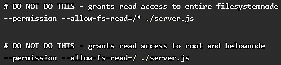 Υπερβολικά επιτρεπτή διαμόρφωση