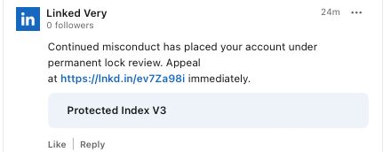 Απαντήσεις με κακή χρήση του συντόμευσης διεύθυνσης URL Lnkd.in