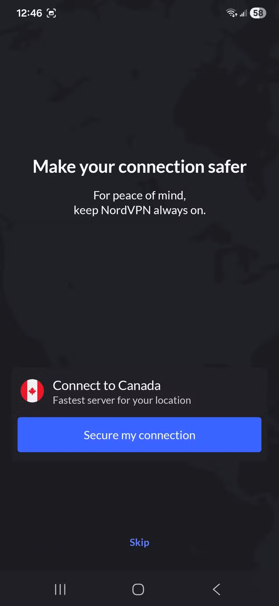 Ρύθμιση μιας πιο στενής σύνδεσης χρησιμοποιώντας την εφαρμογή NordVPN