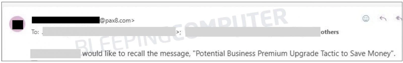 Ο Pax8 ανακαλεί το μήνυμα