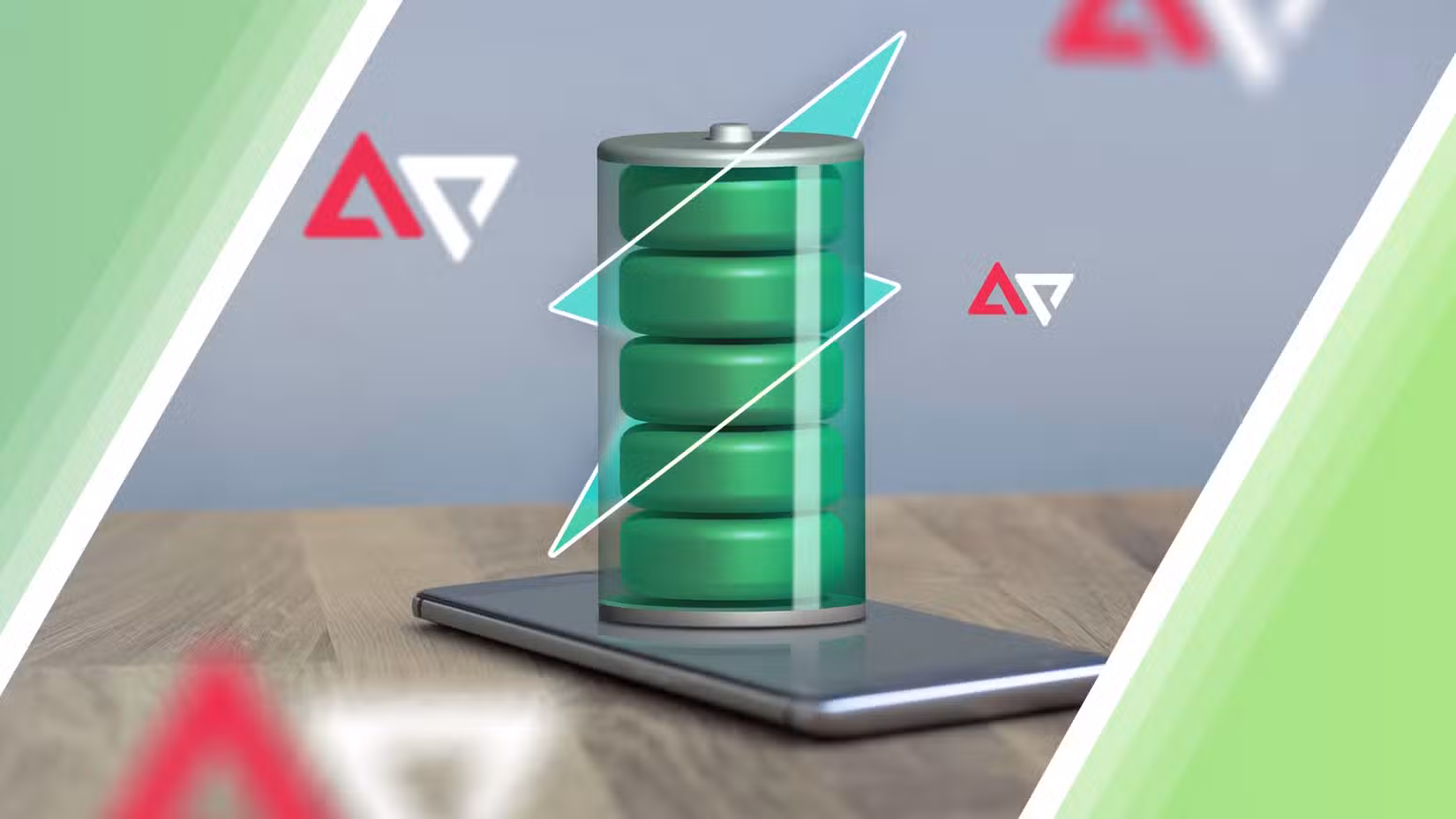 Η Google υπόσχεται 7 χρόνια ενημερώσεων, αλλά η μπαταρία του τηλεφώνου μου δεν θα διαρκέσει τόσο πολύ Ένα τηλέφωνο σε ένα τραπέζι με γεμάτη μπαταρία πάνω από την οθόνη.