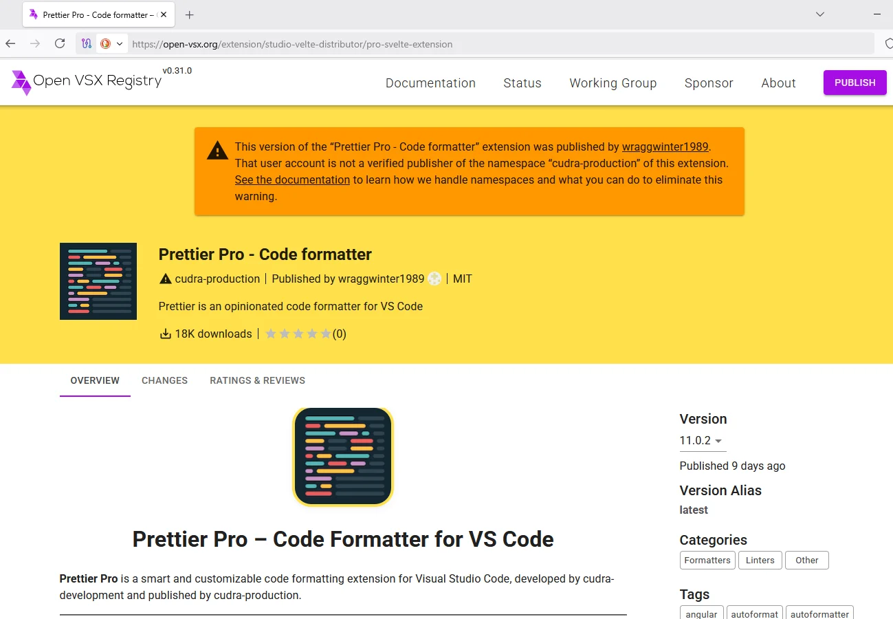 Επέκταση GlassWorm στο OpenVSX