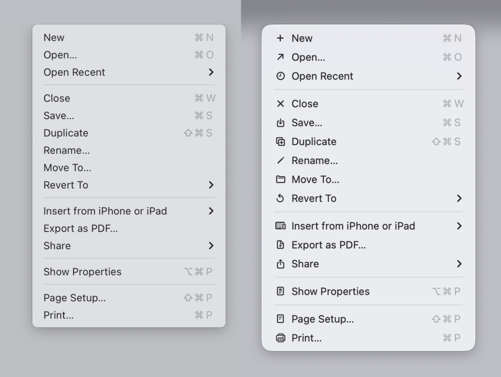 Τα εικονίδια macOS Tahoe κάνουν αυτό που η Apple είπε ότι οι σχεδιαστές δεν πρέπει ποτέ να κάνουν Τα εικονίδια macOS Tahoe κάνουν αυτό που η Apple είπε ότι οι σχεδιαστές δεν πρέπει ποτέ να κάνουν
