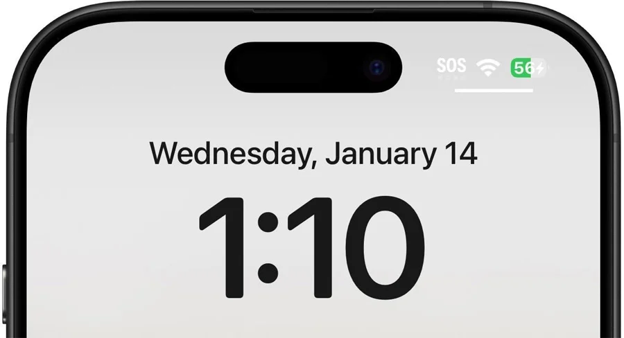 Τηλέφωνο που δείχνει το σύμβολο SOS