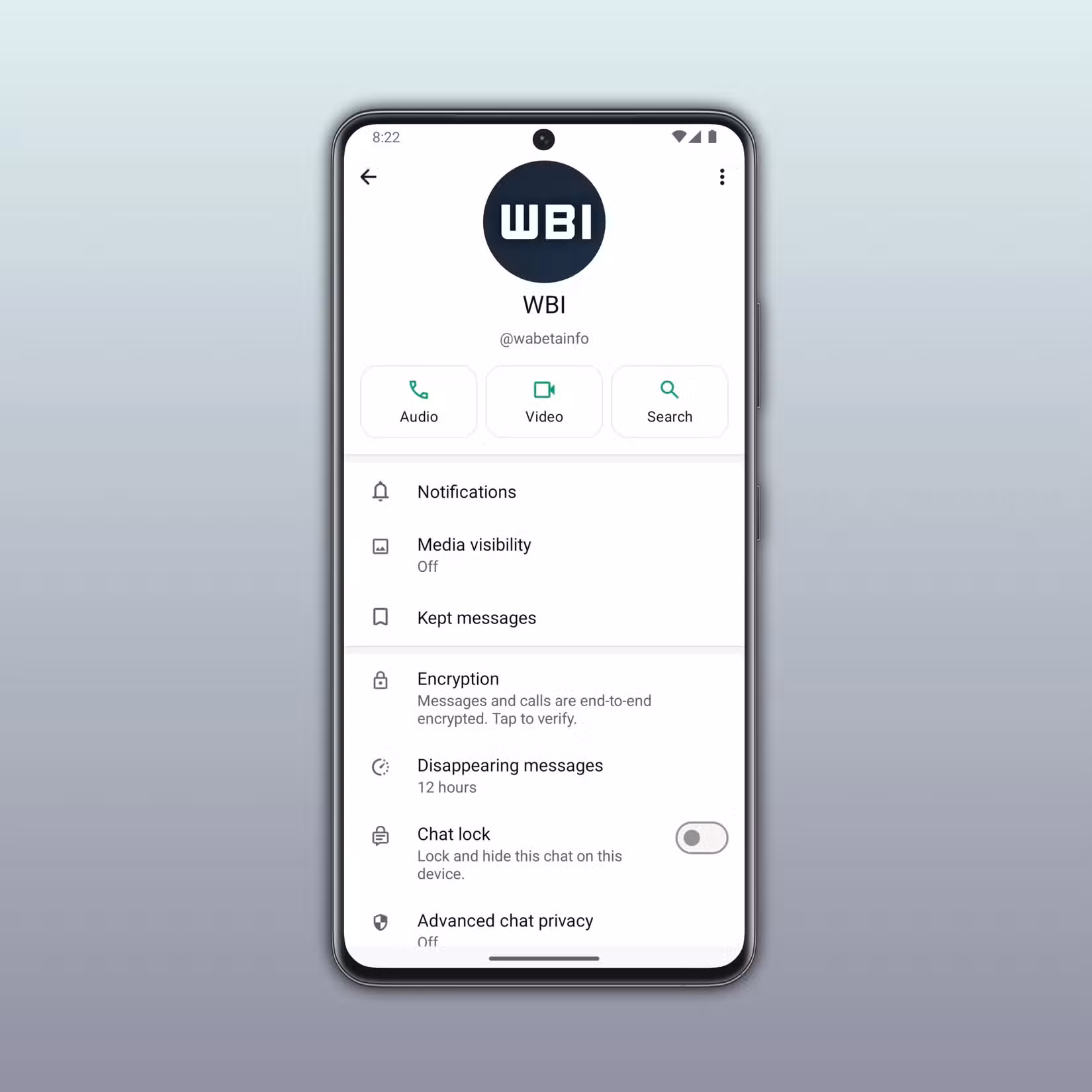 Το WhatsApp απλώς έβαλε μια λαβή στις οθόνες πληροφοριών επαφών Ένα στιγμιότυπο οθόνης που επισημαίνει πώς θα φαίνονται τα ονόματα χρήστη σε μια οθόνη στοιχείων επικοινωνίας.