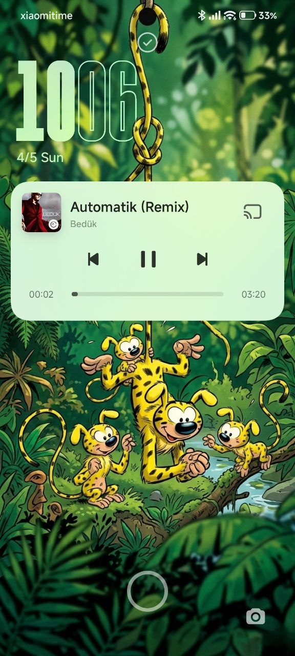 Οθόνη κλειδώματος του Media Player