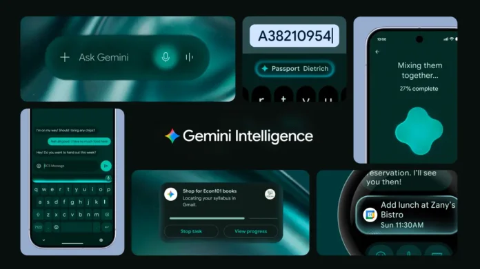 Gemini Intelligence agentic AI interface