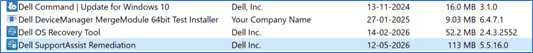 Dell SupportAssist Remediation
