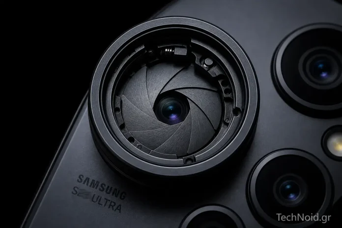 Samsung Galaxy S27 Ultra: Μεταβλητό Διάφραγμα, 200MP — και η Μεγάλη Ερώτηση που Κανείς δεν Κάνει Samsung Galaxy S27 Ultra: Μεταβλητό Διάφραγμα, 200MP — και η Μεγάλη Ερώτηση που Κανείς δεν Κάνει