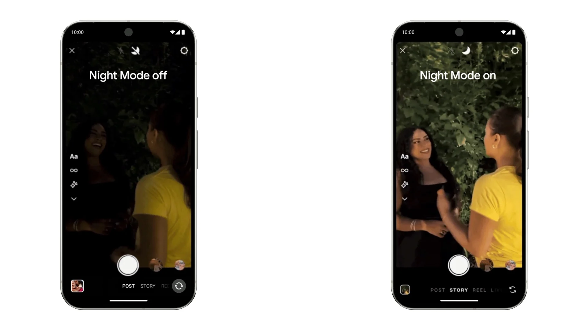 Σύγκριση νυχτερινής λειτουργίας instagram android 17