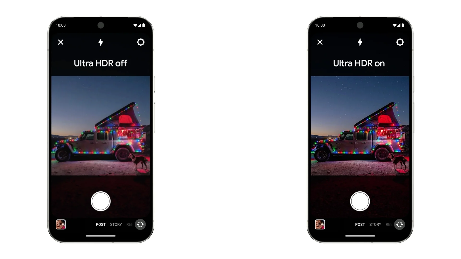 instagram android 17 ultra hdr σύγκριση